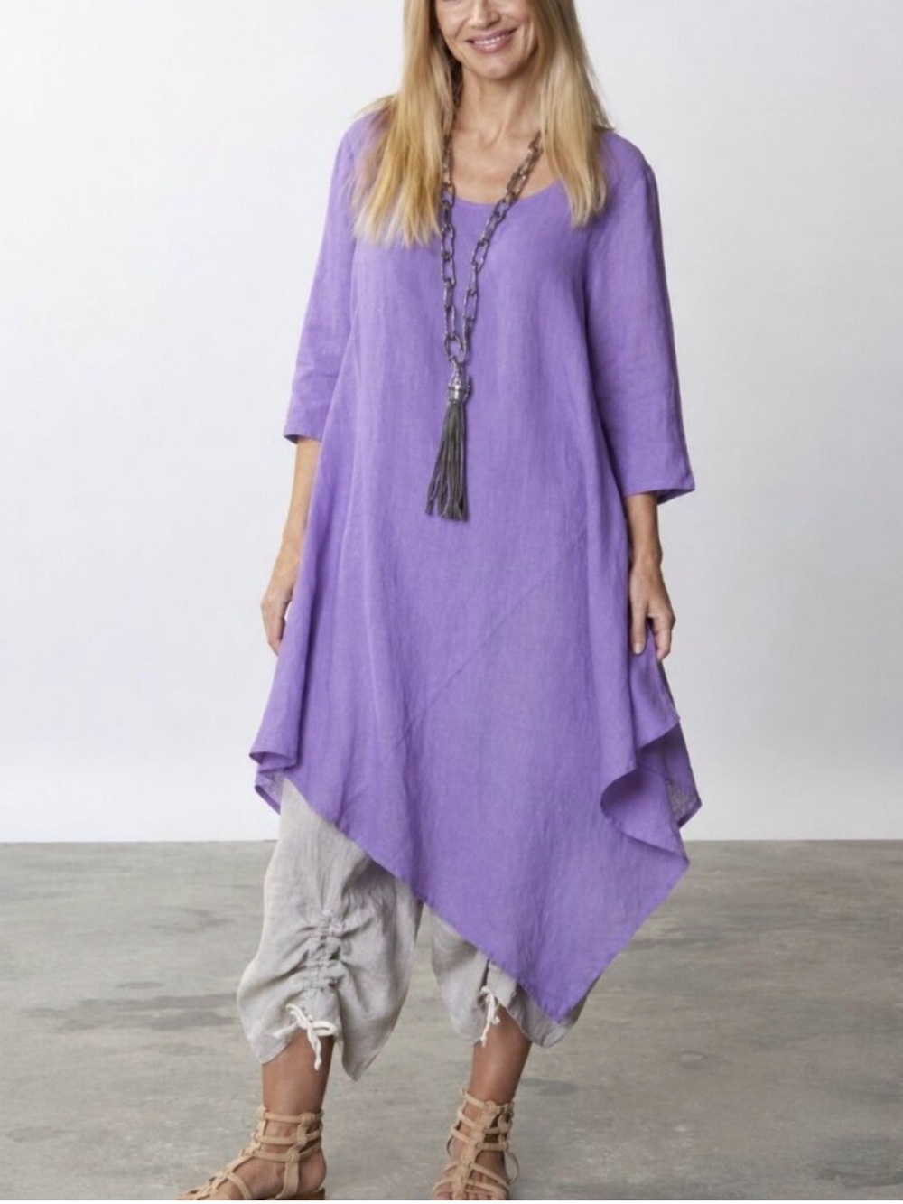 BRYN WALKER Linen Naida Tunic Dress XXS